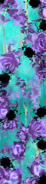 Free flower bookmark featuring flowers over a hazy background